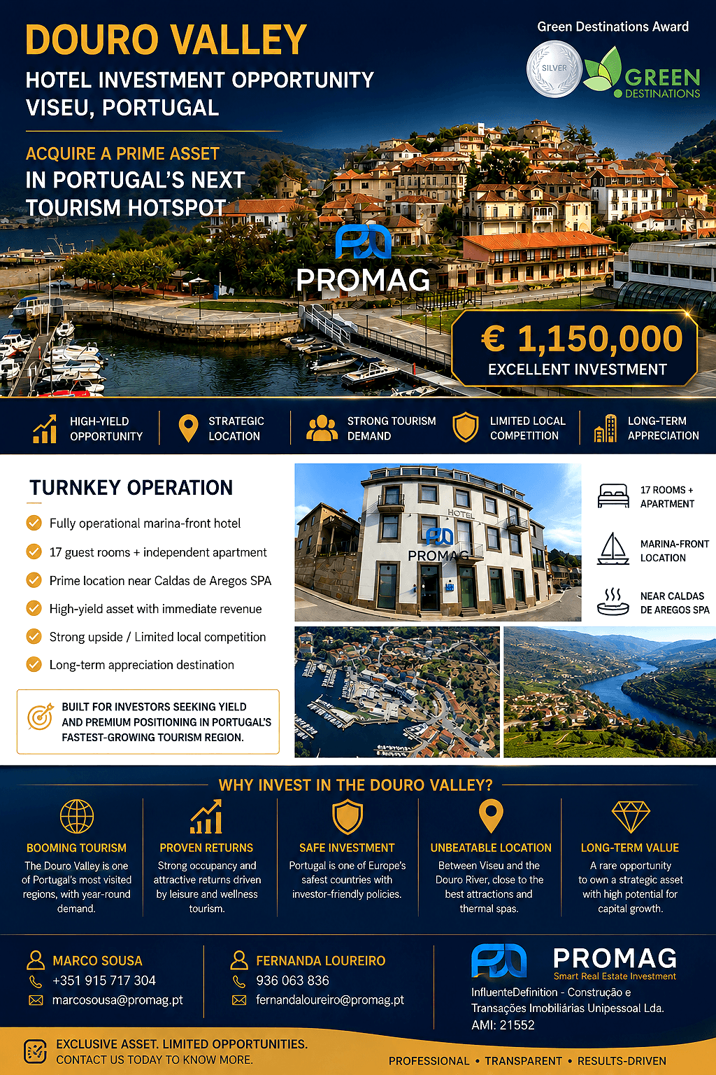 TURNKEY HOTEL INVESTMENT IN CALDAS DE AREGOS, VISEU- DOURO VALLEY (PORTUGAL)